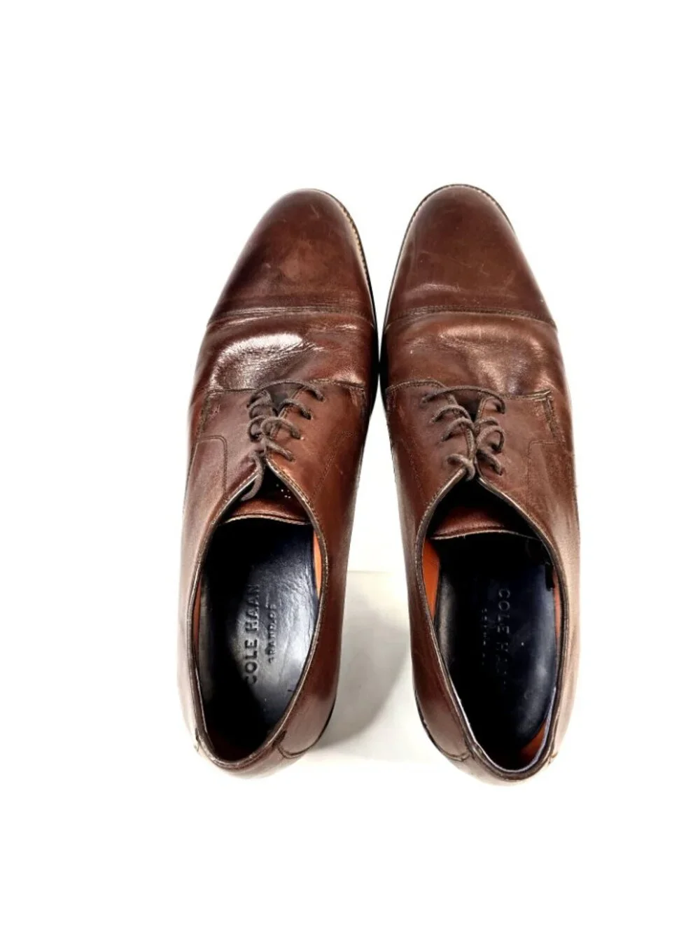 Cole Haan Lenox Hill Brown Cap Toe Oxford Shoes Men's Size 11.5